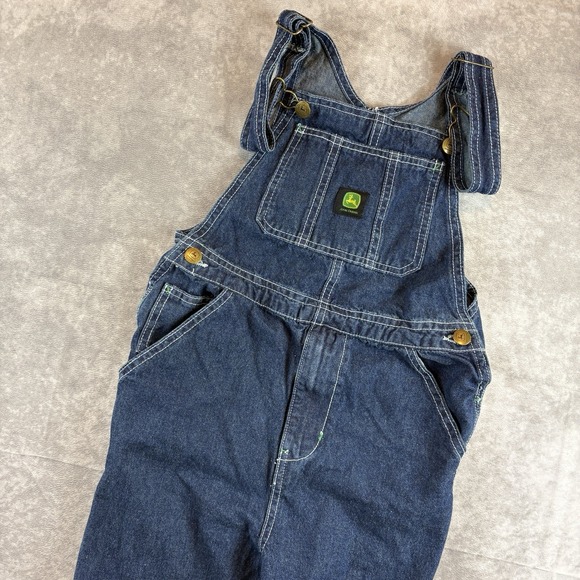John Deere Other - John Deere Denim Overalls Boys 10 Blue Vintage Farm Workwear Y2K